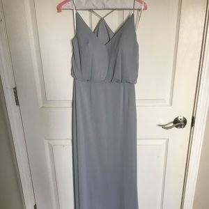 Alfred Sung Chiffon Blouson Gown